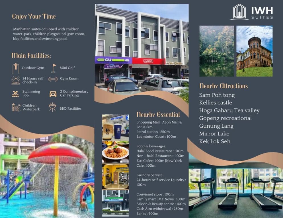 Ipoh Waterpark Homestay 7-12pax 3 Or 4Bedrooms Pool or City View with 2parking - photo 24