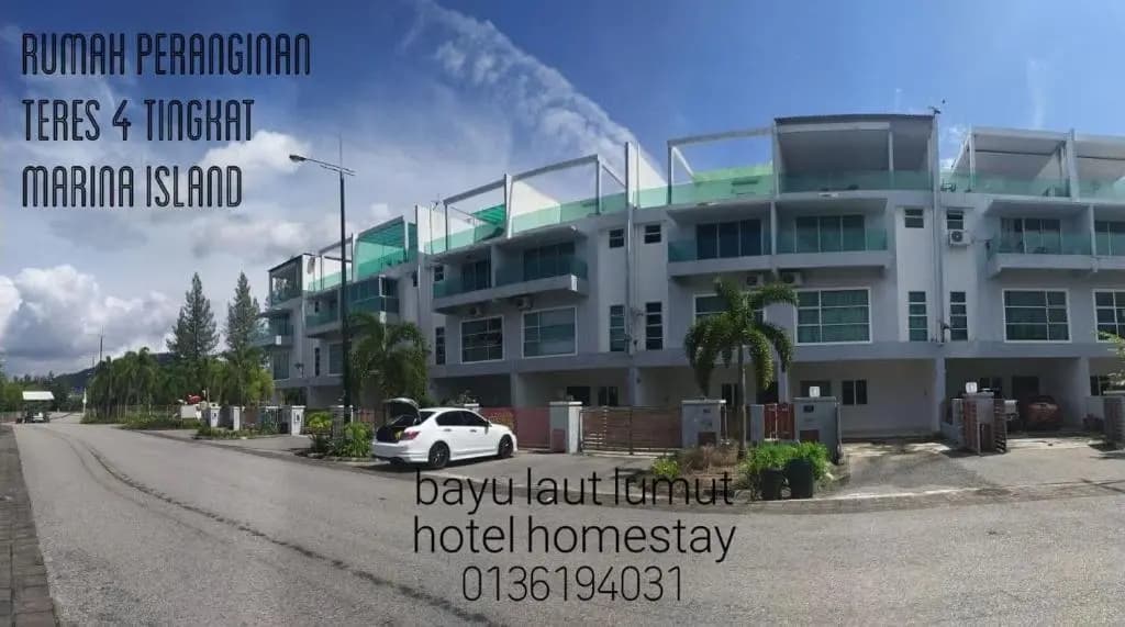 tiara bay marina island lumut 6 bilik inflatable swimming pool homestay bayu laut0136288405 - photo 35