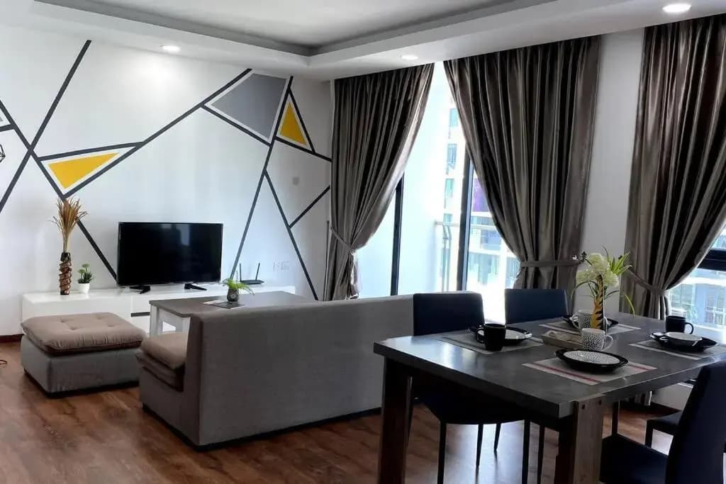 #2.1 Jazz Suites Large Bed Vivacity Kuching 3rooms - photo 2