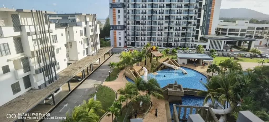 Pool view + water theme park @swiss garden residence - photo 6
