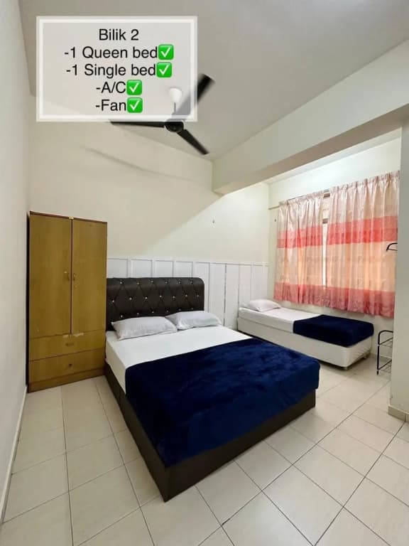 Cozy Homestay KTCC Mall Pantai Batu Burok HSNZ 3BR Pangsapuri Ladang Gemilang 1 by NadiHome - photo 16