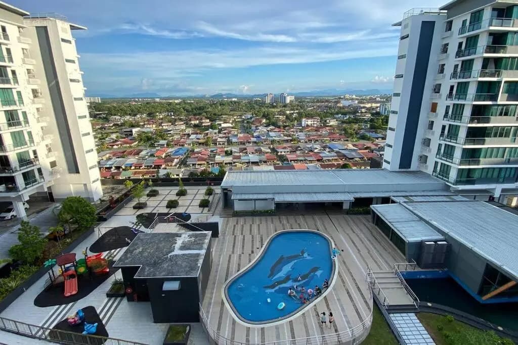 #1.3 Cozy 7Pax Large Beds 2B1R Vivacity Kuching Jazz Suites - photo 1