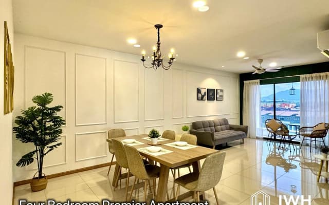 Ipoh Waterpark Homestay 7-12pax 3 Or 4Bedrooms Pool or City View with 2parking - photo 3